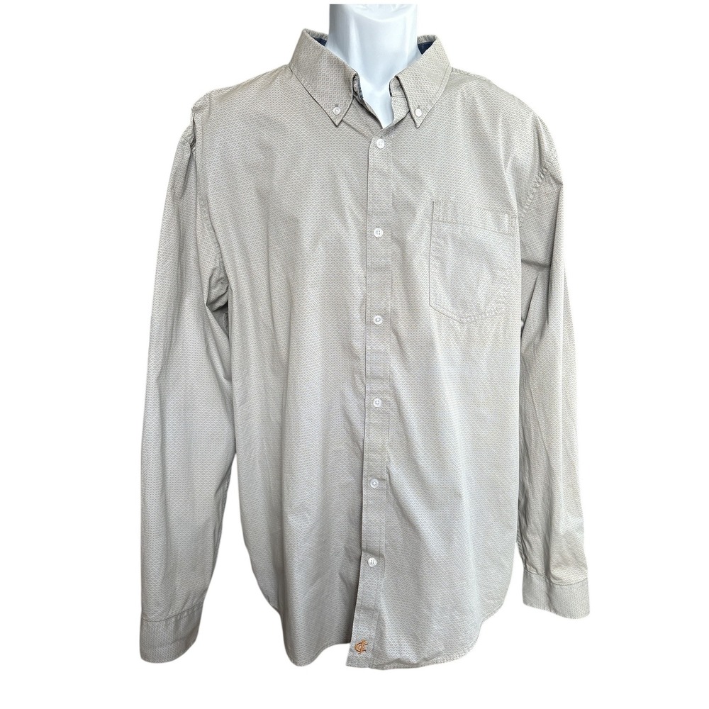 Cody James Long Sleeve Western Button-Down Shirt, Size XL, Blue Geometric Print